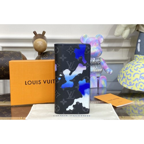 Louis Vuitton M81852 Brazza Wallet in Sunrise Monogram Eclipse coated canvas Louis Vuitton M81852 Brazza Wallet in Sunrise Monogram Eclipse coated canvas
