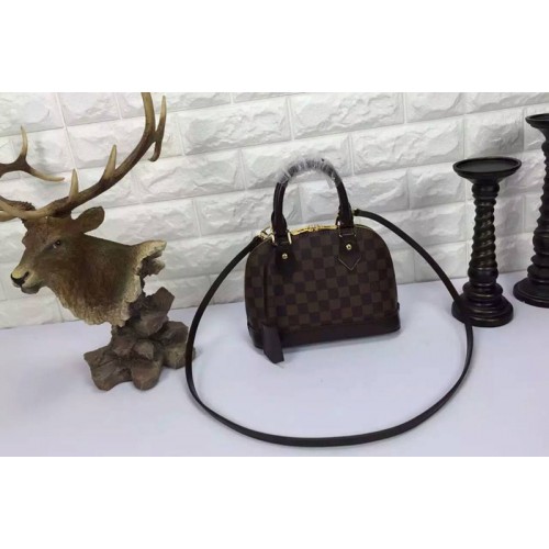 Louis Vuitton N41221 Alma BB Bag in Damier Ebene Canvas Louis Vuitton N41221 Alma BB Bag in Damier Ebene Canvas