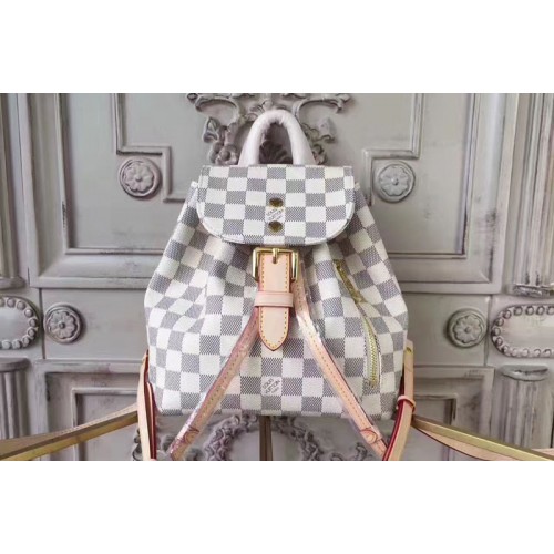 Louis Vuitton N44026 Sperone BB Backpack in Damier Azur Canvas Louis Vuitton N44026 Sperone BB Backpack in Damier Azur Canvas