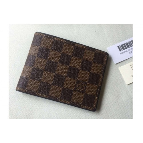 Louis Vuitton N63167 Multiple Wallet in Damier Ebene Canvas Louis Vuitton N63167 Multiple Wallet in Damier Ebene Canvas