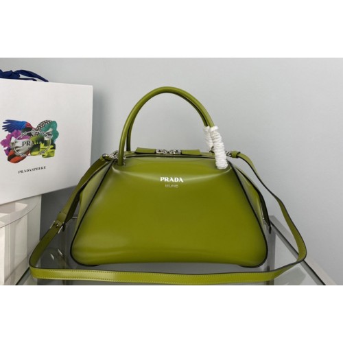 Prada 1BA365 Medium brushed leather Prada Supernova handbag in Green Leagther Prada 1BA365 Medium brushed leather Prada Supernova handbag in Green Leagther
