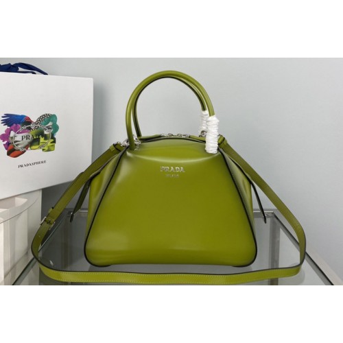 Prada 1BA366 Small brushed leather Prada Supernova handbag in Green Leagther Prada 1BA366 Small brushed leather Prada Supernova handbag in Green Leagther