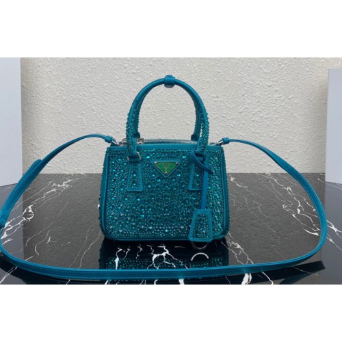 Prada 1BA906 Prada Galleria satin mini-bag with crystals Prada 1BA906 Prada Galleria satin mini-bag with crystals