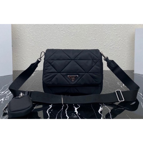 Prada 1BD290 Re-Nylon padded shoulder bag in Black Nylon Prada 1BD290 Re-Nylon padded shoulder bag in Black Nylon