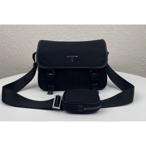 Prada 2VD769 Re-Nylon and Saffiano leather shoulder bag in Black Nylon Prada 2VD769 Re-Nylon and Saffiano leather shoulder bag in Black Nylon