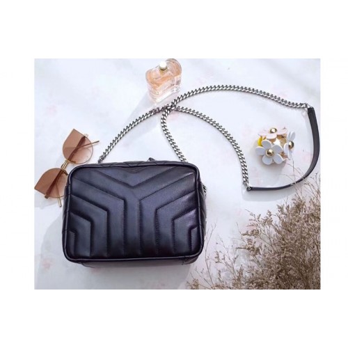 YSL Classic Small Loulou Monogram Bowling Bag Black YSL Classic Small Loulou Monogram Bowling Bag Black