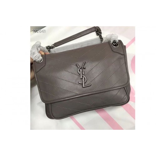 YSL Niki Medium Bag Vintage Leather Khaki YSL Niki Medium Bag Vintage Leather Khaki