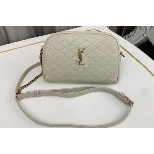 YSL GABY CHAIN POUCH IN White QUILTED LAMBSKIN YSL GABY CHAIN POUCH IN White QUILTED LAMBSKIN