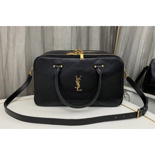YSL LYIA DUFFLE Bag IN Black QUILTED LAMBSKIN YSL LYIA DUFFLE Bag IN Black QUILTED LAMBSKIN